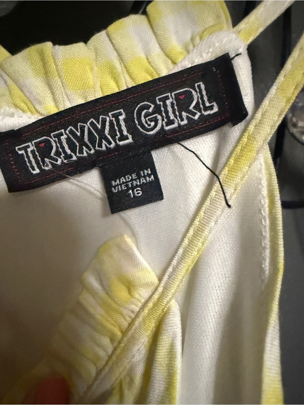 Trixxi Yellow Gingham Halter-Style Sundress - Picture 2 of 2